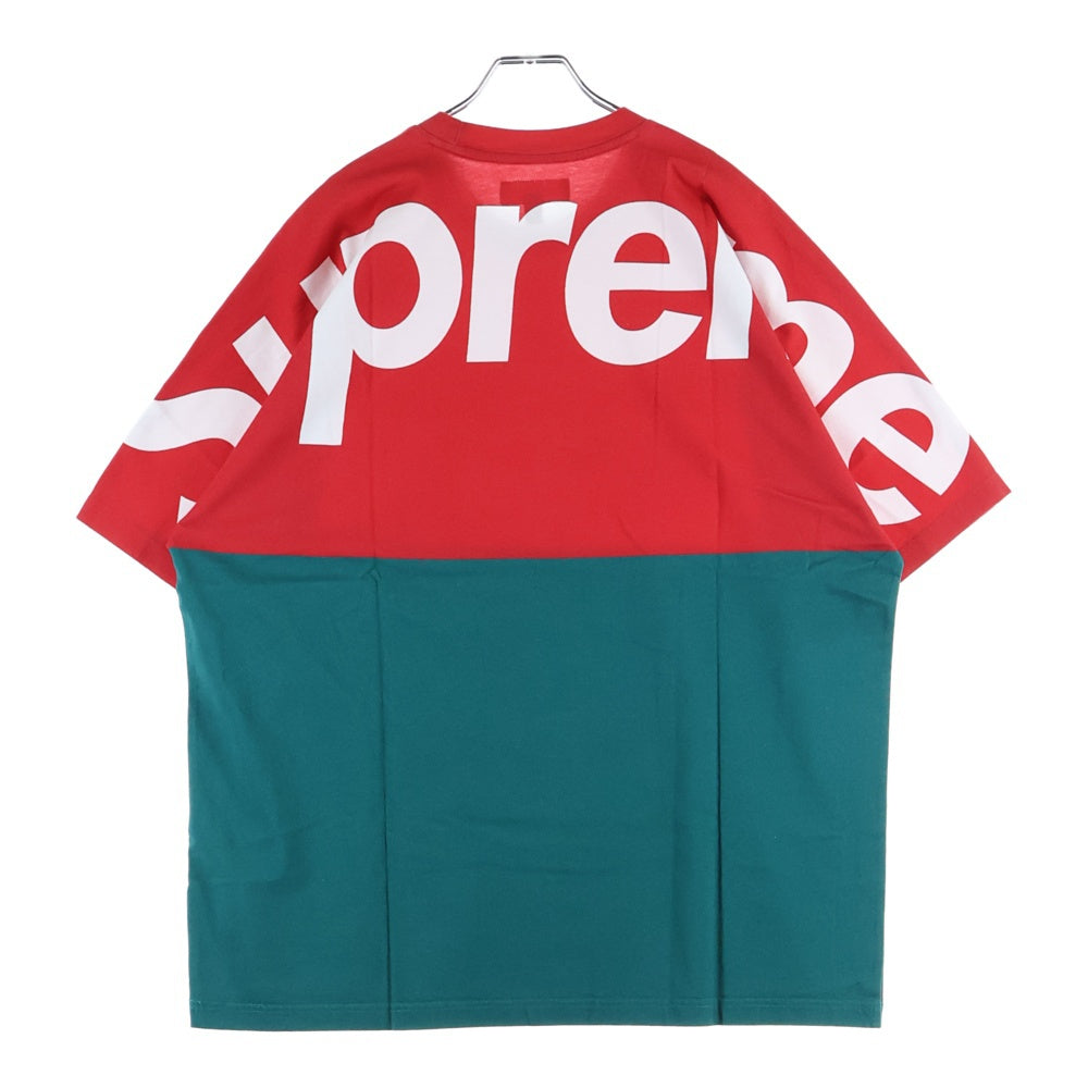 SUPREME(シュプリーム) 23AW Split S/S Top スプリット クルーネック 半袖Tシャツカットソー レッド/グリーン