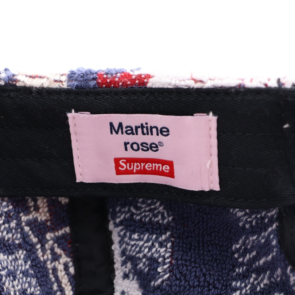 SUPREME(シュプリーム) 24AW ×Martine Rose Towel 6-Panel マーティンローズ タオル 6パネルキャップ 帽子 マルチ