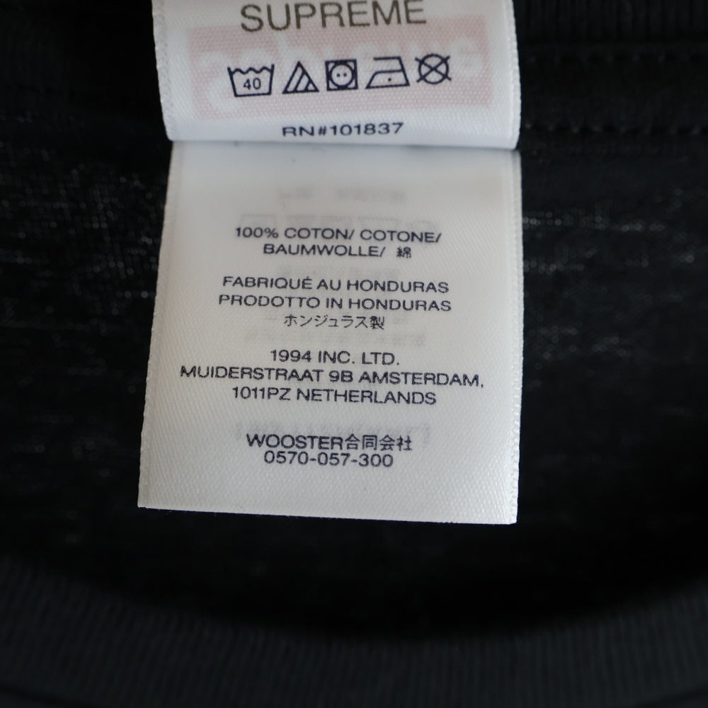 SUPREME(シュプリーム) 25SS Hardcore Tee ハードコア クルーネック 半袖Tシャツカットソー ブラック