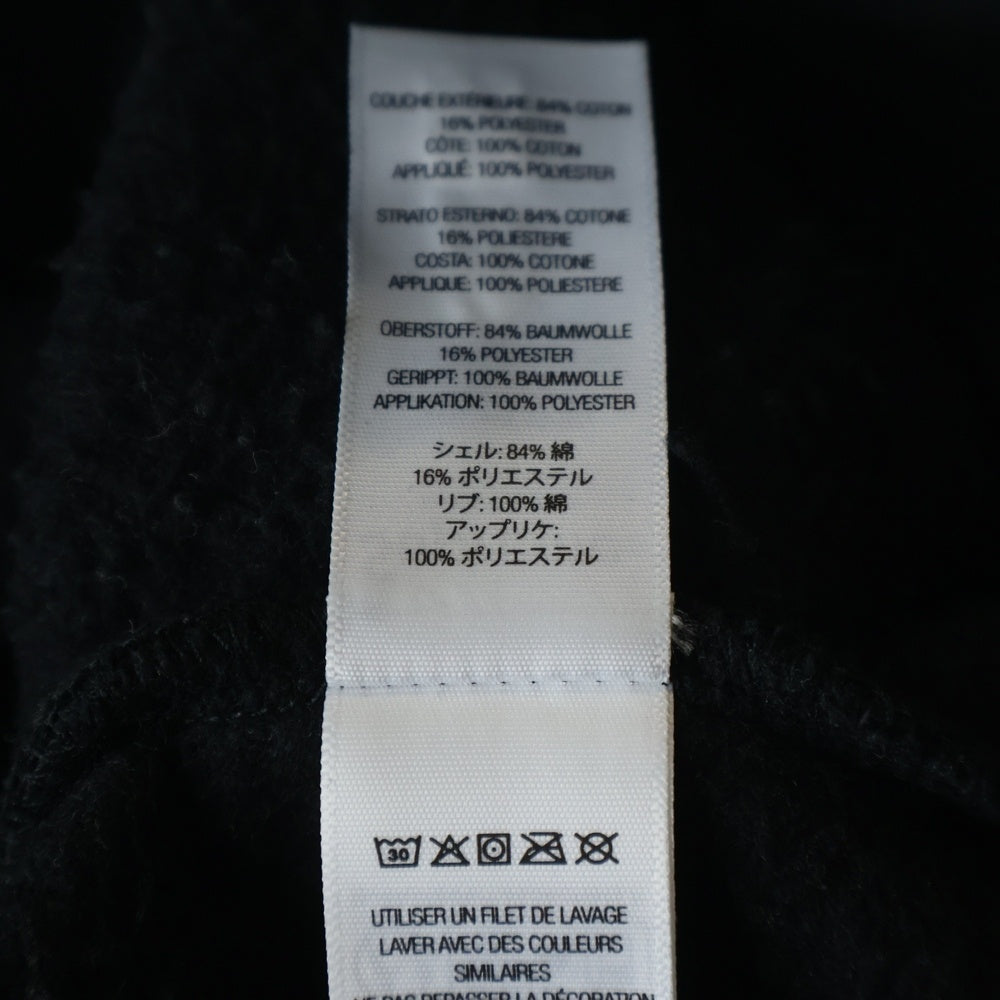 SUPREME(シュプリーム) 23AW Satin Applique Hooded Sweatshirt サテン アップリケ フーデッドスウェットシャツ パーカー ブラック