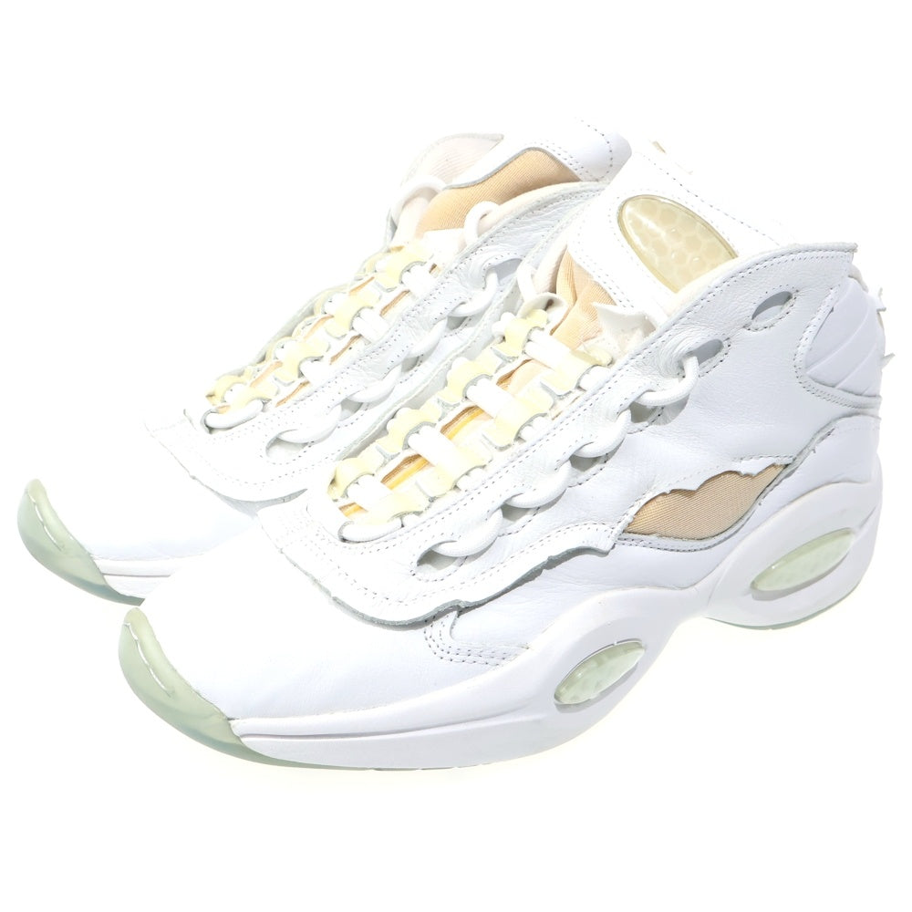 Maison Martin Margiela(メゾンマルタンマルジェラ) ×Reebok リーボック クエスチョンミッド メモリーオブバスケットボール ミッドカットスニーカー ホワイト US10.5/28.5cm GW5000