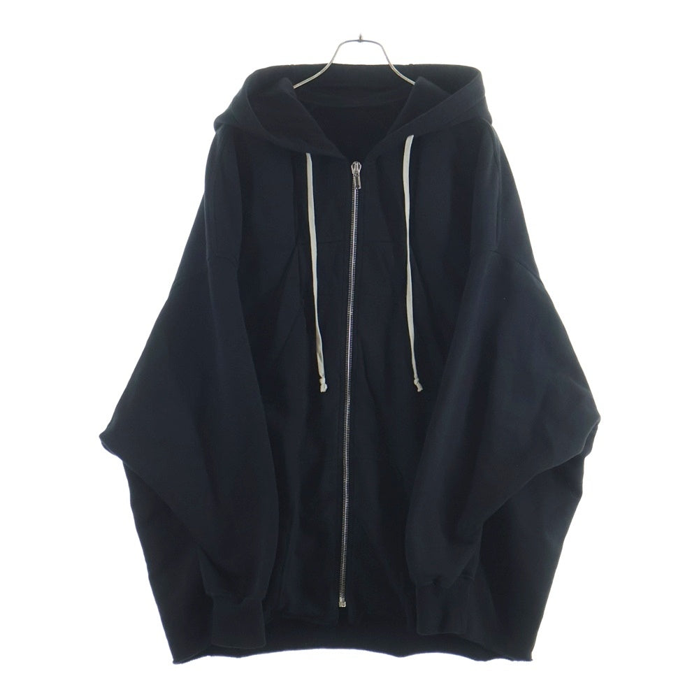DRKSHDW(ダークシャドウ) 24SS スフィンクス期 ジャンボフーディ ジップアップパーカー ブラック DU01D1284-F