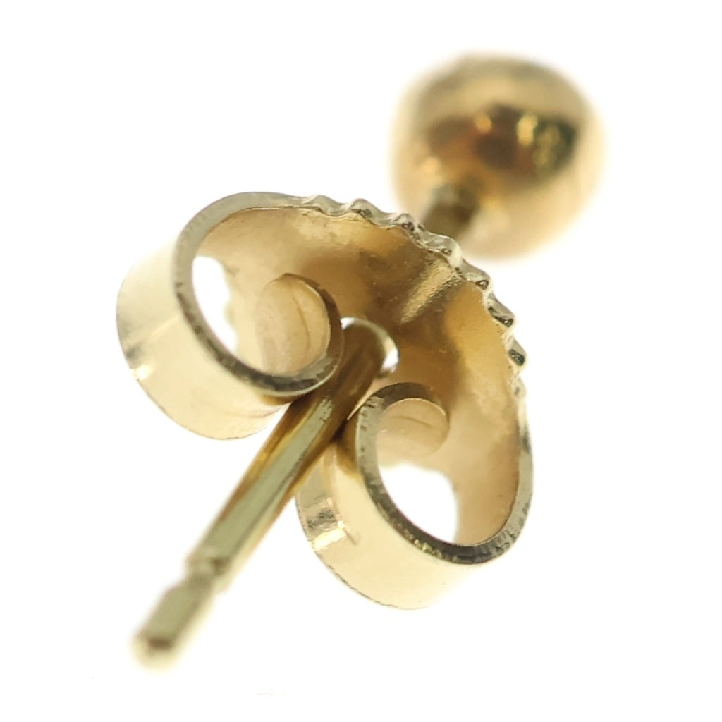 CHROME HEARTS(クロムハーツ) 22K STUD CRS BALL MINI ミニクロスボールスタッド ゴールドピアス
