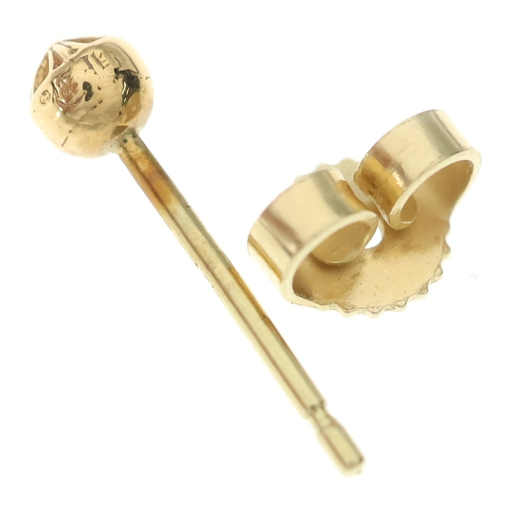CHROME HEARTS(クロムハーツ) 22K STUD CRS BALL MINI ミニクロスボールスタッド ゴールドピアス