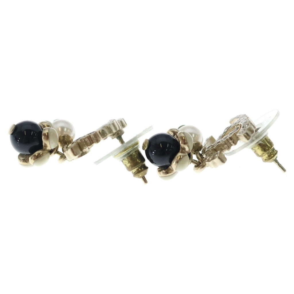 CHANEL(シャネル) EARRING ココマーク ラインストーン メタル ストラス パール ピアス AB5708 レディース