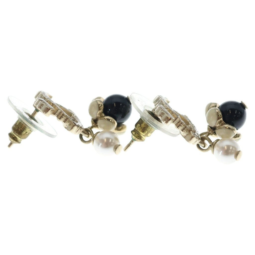 CHANEL(シャネル) EARRING ココマーク ラインストーン メタル ストラス パール ピアス AB5708 レディース