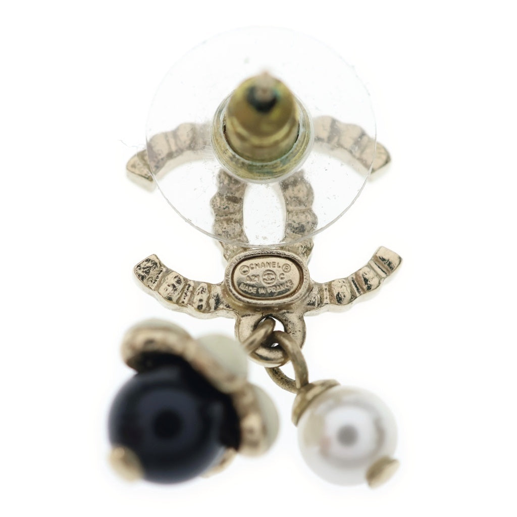 CHANEL(シャネル) EARRING ココマーク ラインストーン メタル ストラス パール ピアス AB5708 レディース