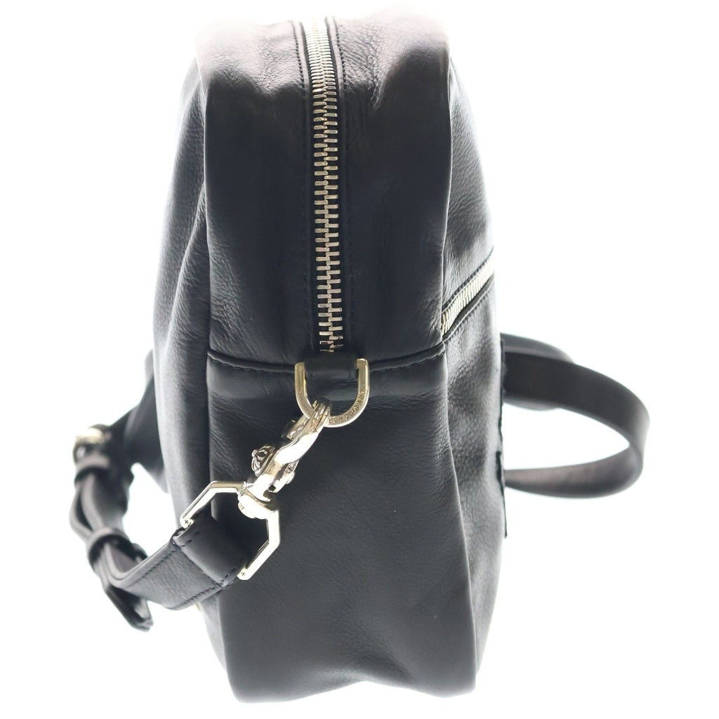 CHROME HEARTS(クロムハーツ) TAKA MINI LTHR タカミニ セメタリークロスパッチレザー ショルダーバッグ ブラック