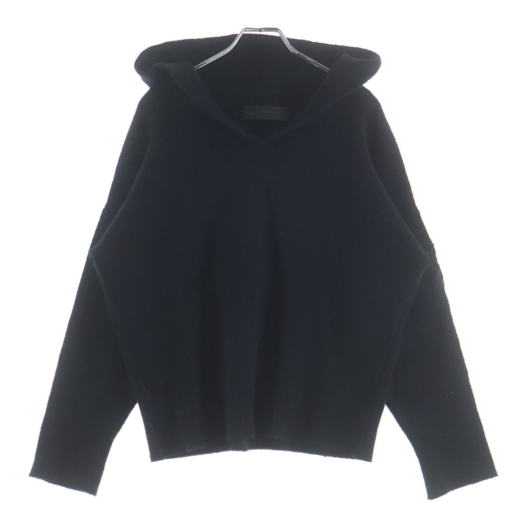CHROME HEARTS(クロムハーツ) XSMSML ハラコクロスパッチ コットンナイロンニット プルオーバーパーカー ブラック