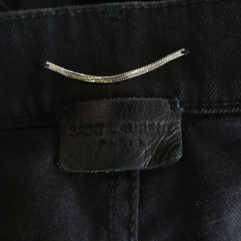SAINT LAURENT PARIS(サンローランパリ) 18SS スキニーパンツ デニムパンツ ブラック 504706 YG869