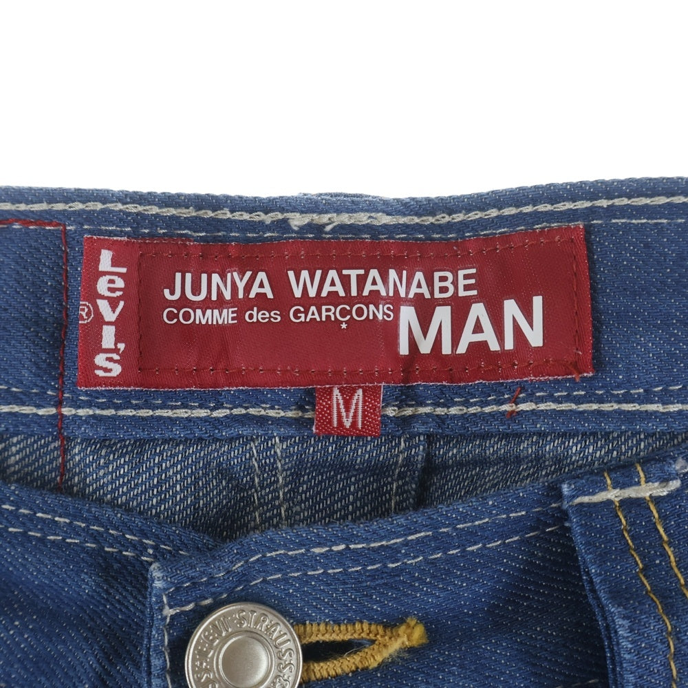 COMME des GARCONS JUNYA WATANABE MAN(コムデギャルソンジュンヤワタナベマン) 21SS ×Levi's シンチバック付き 綿リネン デニムパンツ インディゴ WG-P204 AD2020