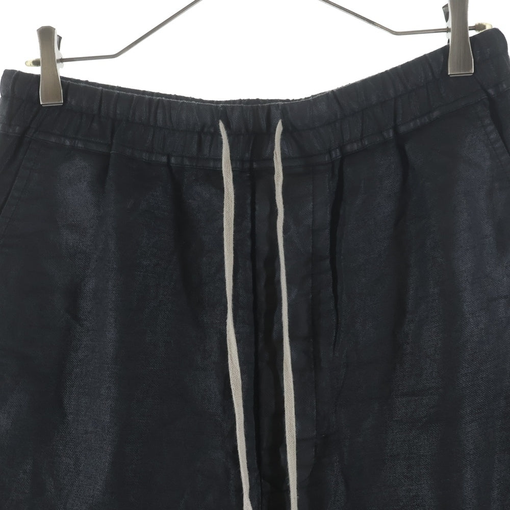 Rick Owens(リックオウエンス) 19SS BABEL コーティング加工 ドローストリング サルエル クロップドパンツ ブラック RU19S2381-CLW