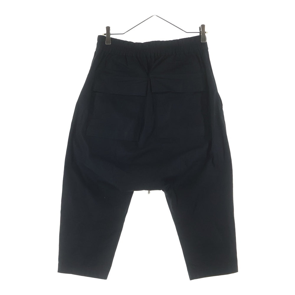 Rick Owens(リックオウエンス) 21SS PHLEGETHON フレゲトン期 ドローストリング クロップド サルエルパンツ ブラック RU21S6381-TE