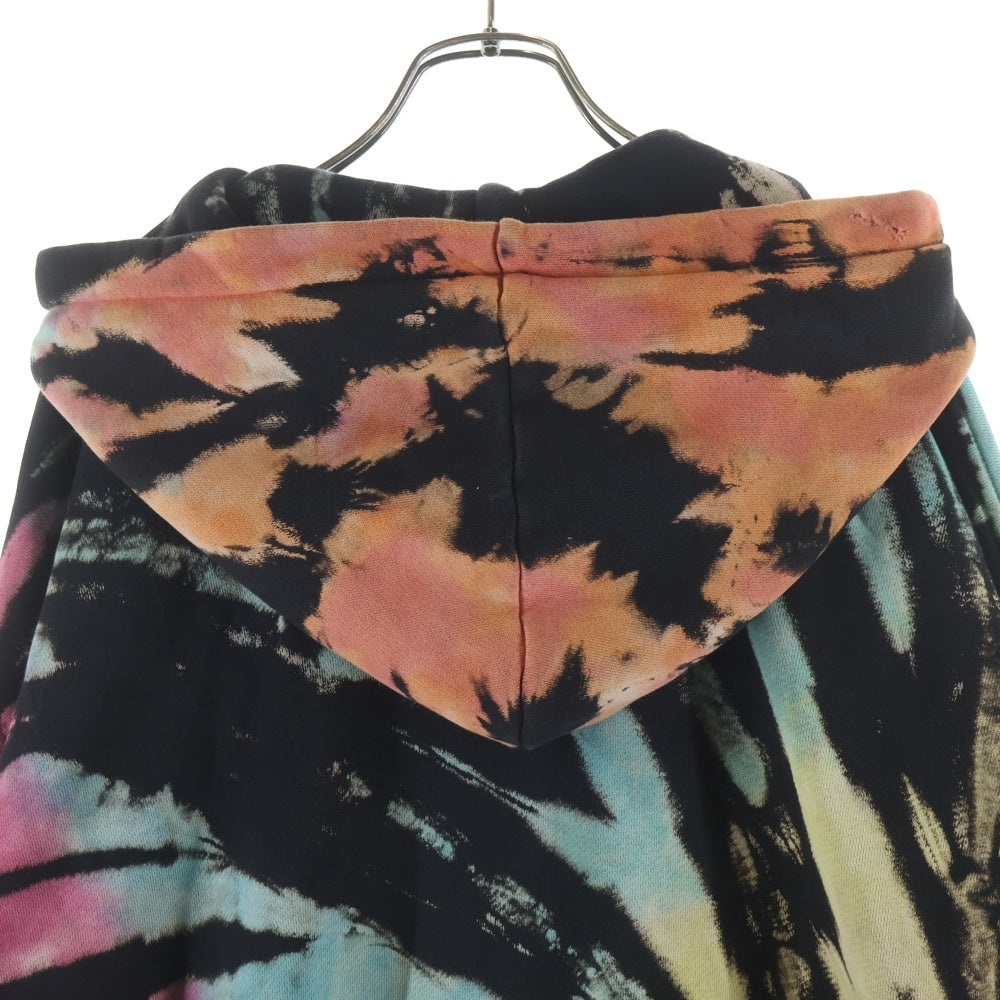 AMIRI(アミリ) Rainbow Tie Dye Hoodie タイダイ スウェット プルオーバーパーカー ブラック/マルチ