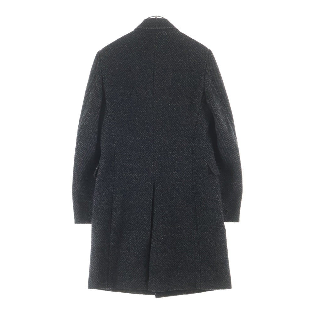LOUIS VUITTON(ルイヴィトン) ヘリンボーン ダブルブレスト ウール コート グレー