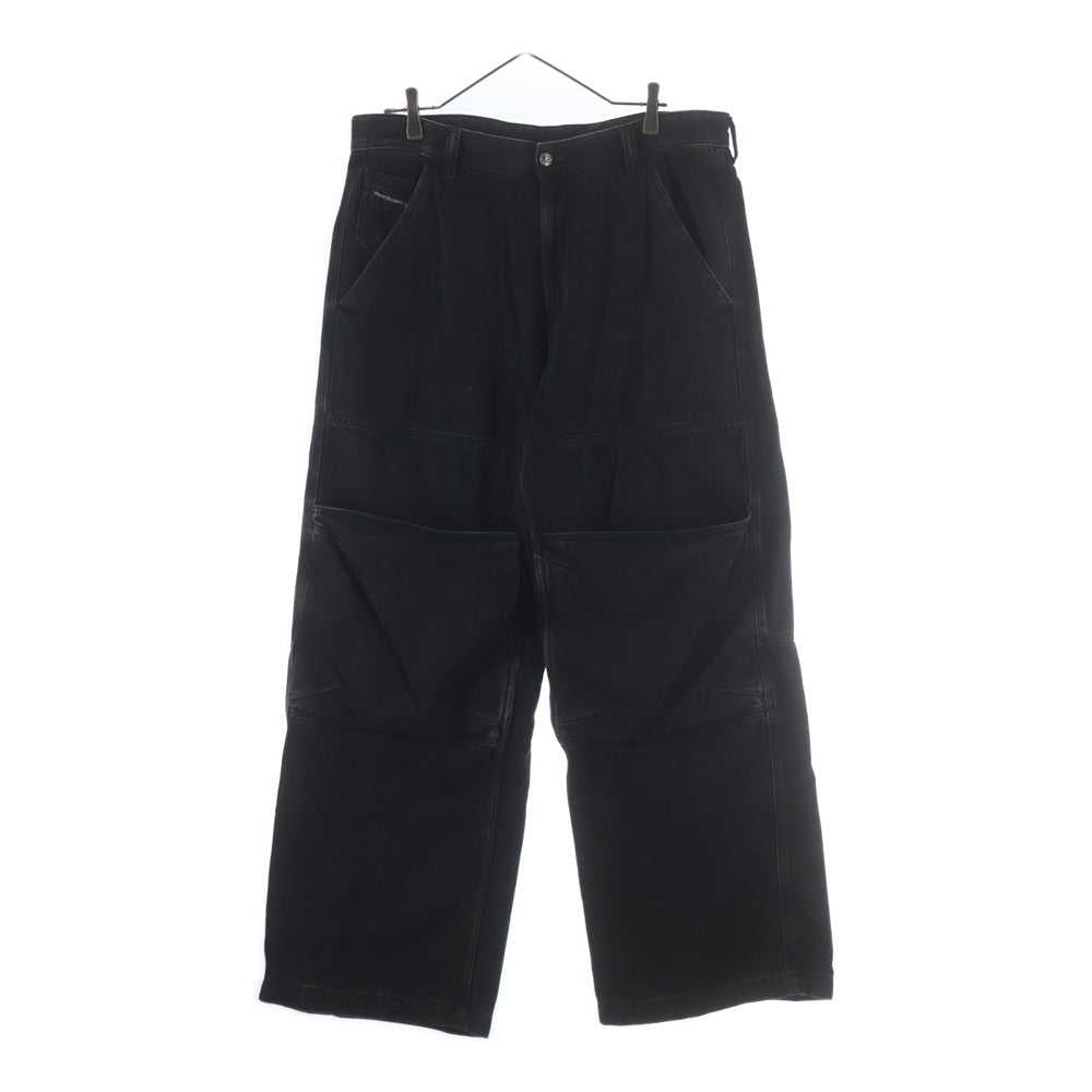 DIESEL(ディーゼル) D-SHIFT ダブルニー ワイド デニムパンツ ブラック A17295