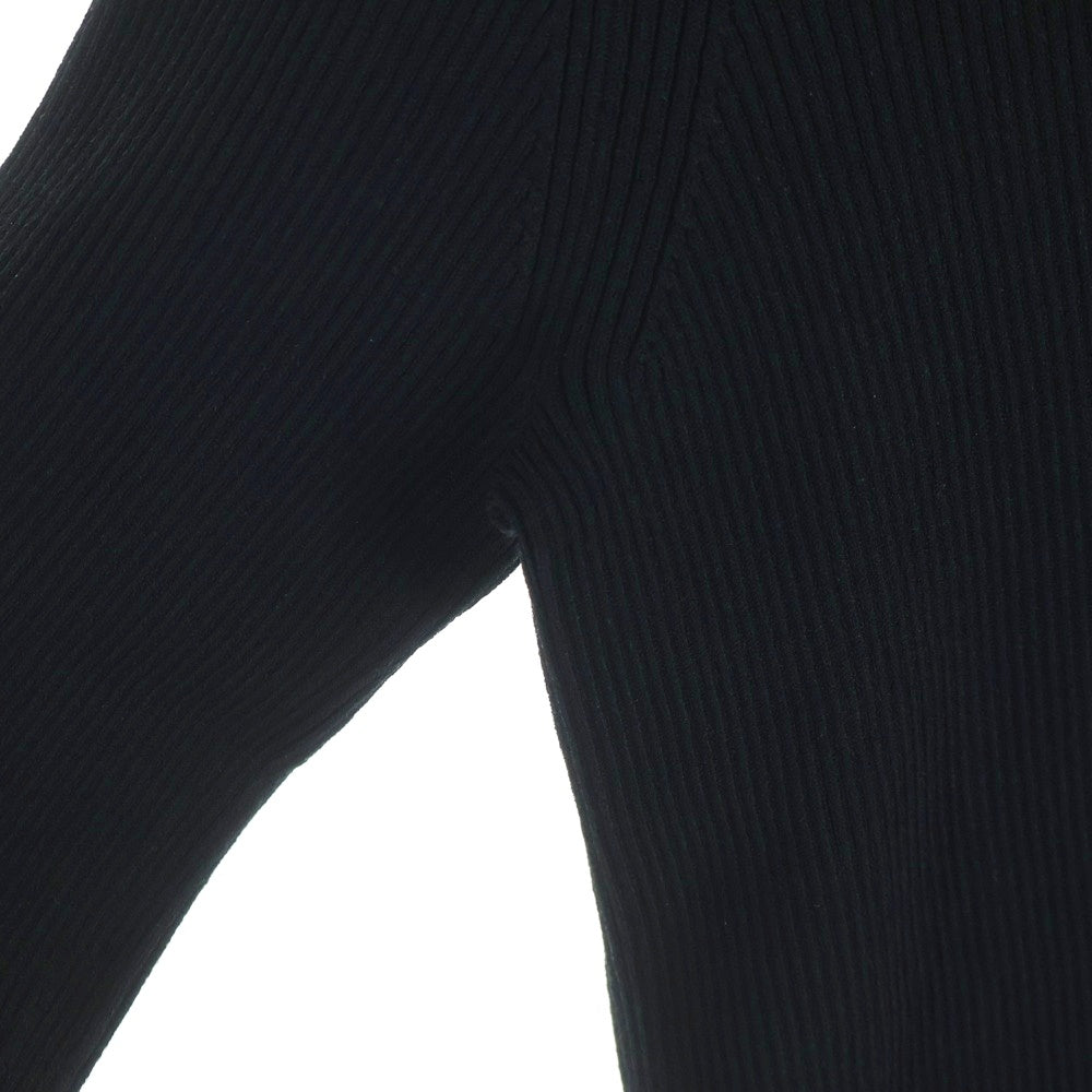 DIESEL(ディーゼル) K-ZACKARY カットアウト ディテール フロント ロゴパッチ モックネック ニットセーター ブラック A15482