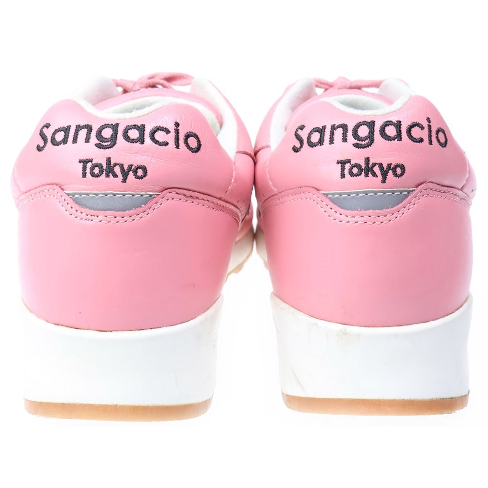 Sangacio(サンガッチョ) にゅ～ず PINKU SKULL レザー ローカットスニーカー ピンク US10/28cm