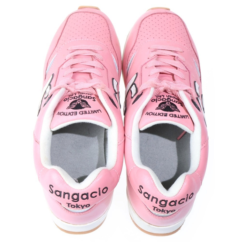 Sangacio(サンガッチョ) にゅ～ず PINKU SKULL レザー ローカットスニーカー ピンク US10/28cm