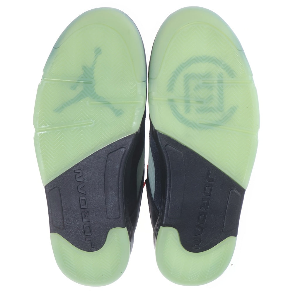 NIKE(ナイキ) ×CLOT AIR JORDAN 5 RETRO LOW SP クロット エアジョーダン5 ジェイド ローカットスニーカー ブラック US10.5/28.5cm DM4640-036