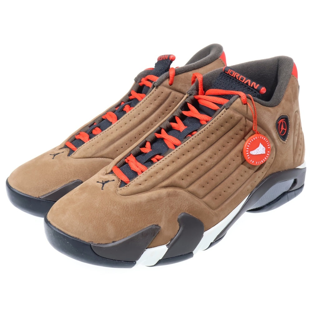 NIKE(ナイキ) AIR JORDAN 14 Winterized エアジョーダン14 ウィンターライズド レースアップミッドカットスニーカー ブラウン US10.5/28.5cm DO9406-200