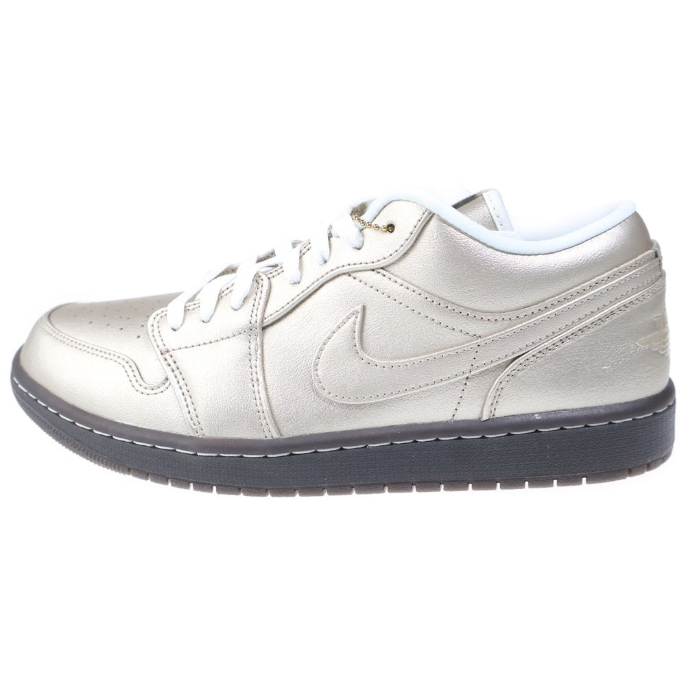 NIKE(ナイキ) WMNS AIR JORDAN 1 LOW SE METALLIC ZINC ウィメンズ エアジョーダン1 メタリックジンク ローカットスニーカー シルバー US12/29cm HQ3529-099 レディース