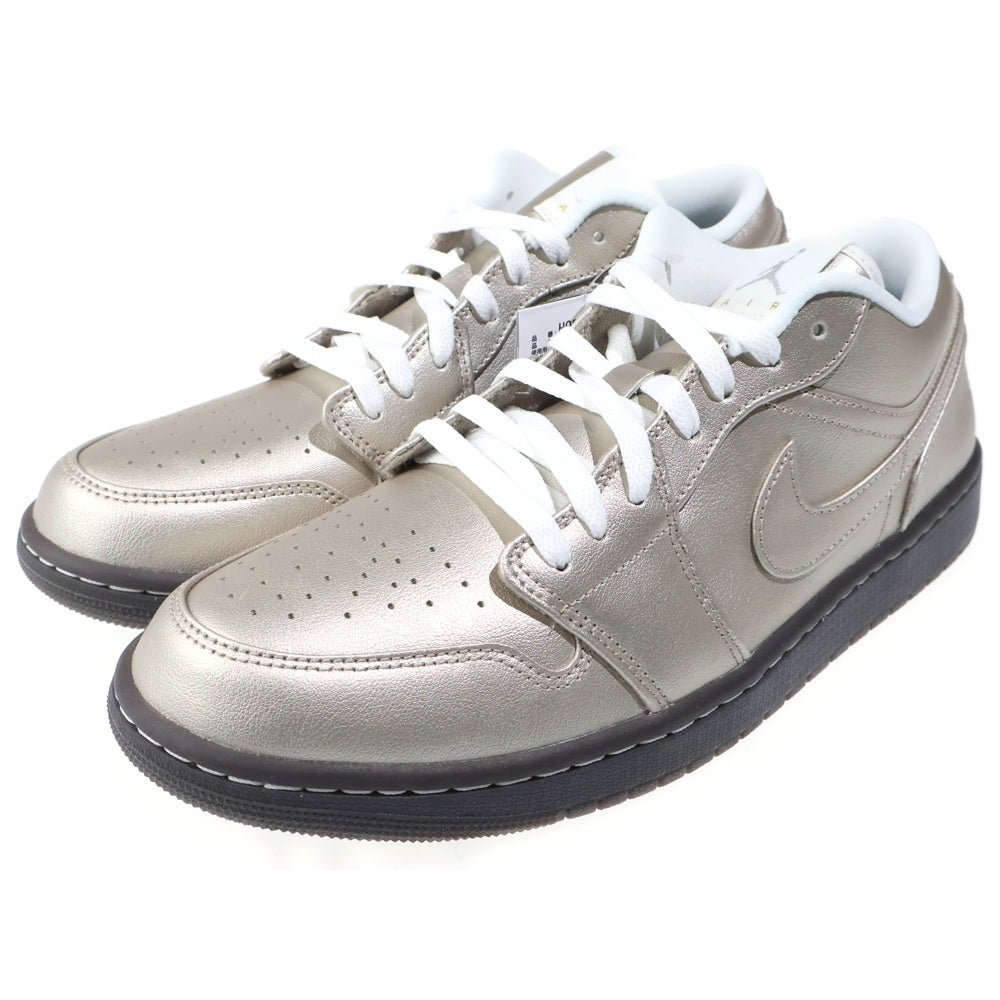NIKE(ナイキ) WMNS AIR JORDAN 1 LOW SE METALLIC ZINC ウィメンズ エアジョーダン1 メタリックジンク ローカットスニーカー シルバー US12/29cm HQ3529-099 レディース
