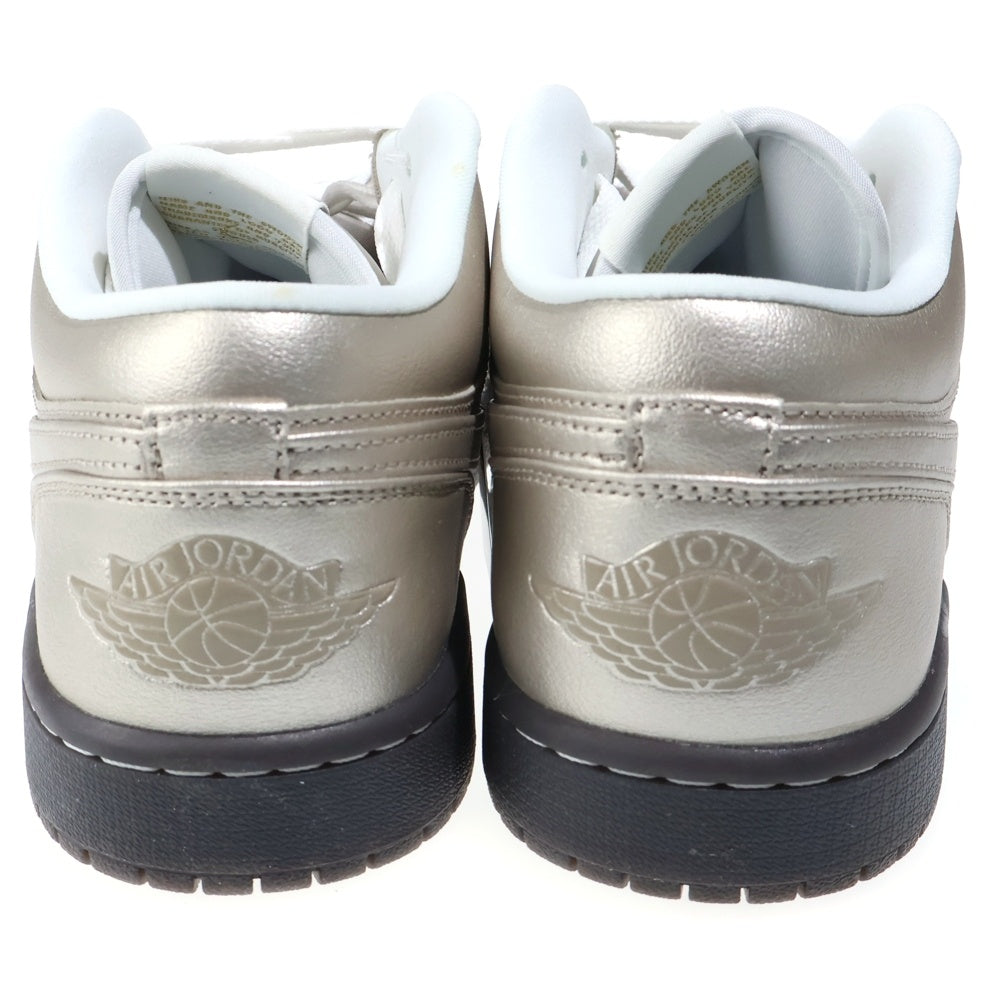 NIKE(ナイキ) WMNS AIR JORDAN 1 LOW SE METALLIC ZINC ウィメンズ エアジョーダン1 メタリックジンク ローカットスニーカー シルバー US12/29cm HQ3529-099 レディース
