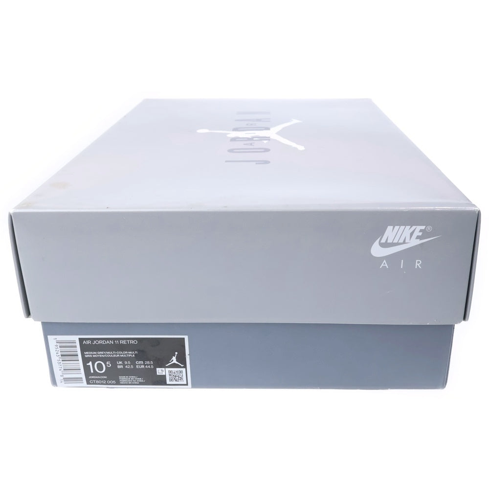 NIKE(ナイキ) AIR JORDAN 11 RETRO COOL GREY エアジョーダン11 レトロ クールグレー ハイカットスニーカー グレー US10.5/28.5cm CT8012‐005