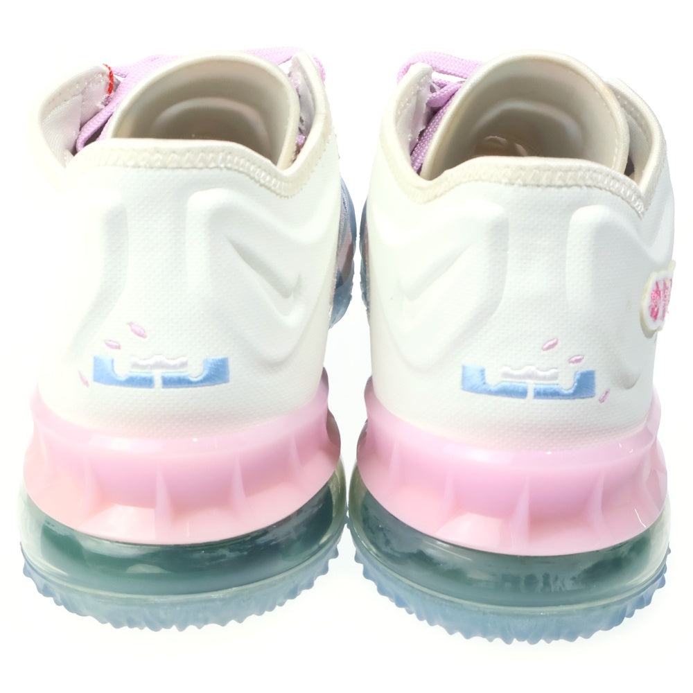 NIKE(ナイキ) ×atmos LeBron 18 LOW CHERRY BLOSSOM アトモス レブロン チェリーブロッサム ローカットスニーカー ホワイト US10.5/28.5cm CV7562-101