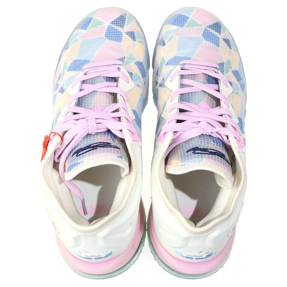NIKE(ナイキ) ×atmos LeBron 18 LOW CHERRY BLOSSOM アトモス レブロン チェリーブロッサム ローカットスニーカー ホワイト US10.5/28.5cm CV7562-101