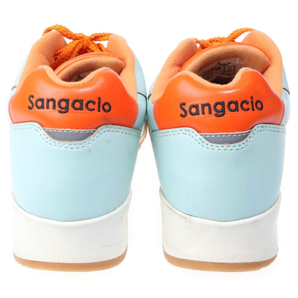 Sangacio(サンガッチョ) にゅ～ず GULF レザー ローカットスニーカー ブルー US10/28cm