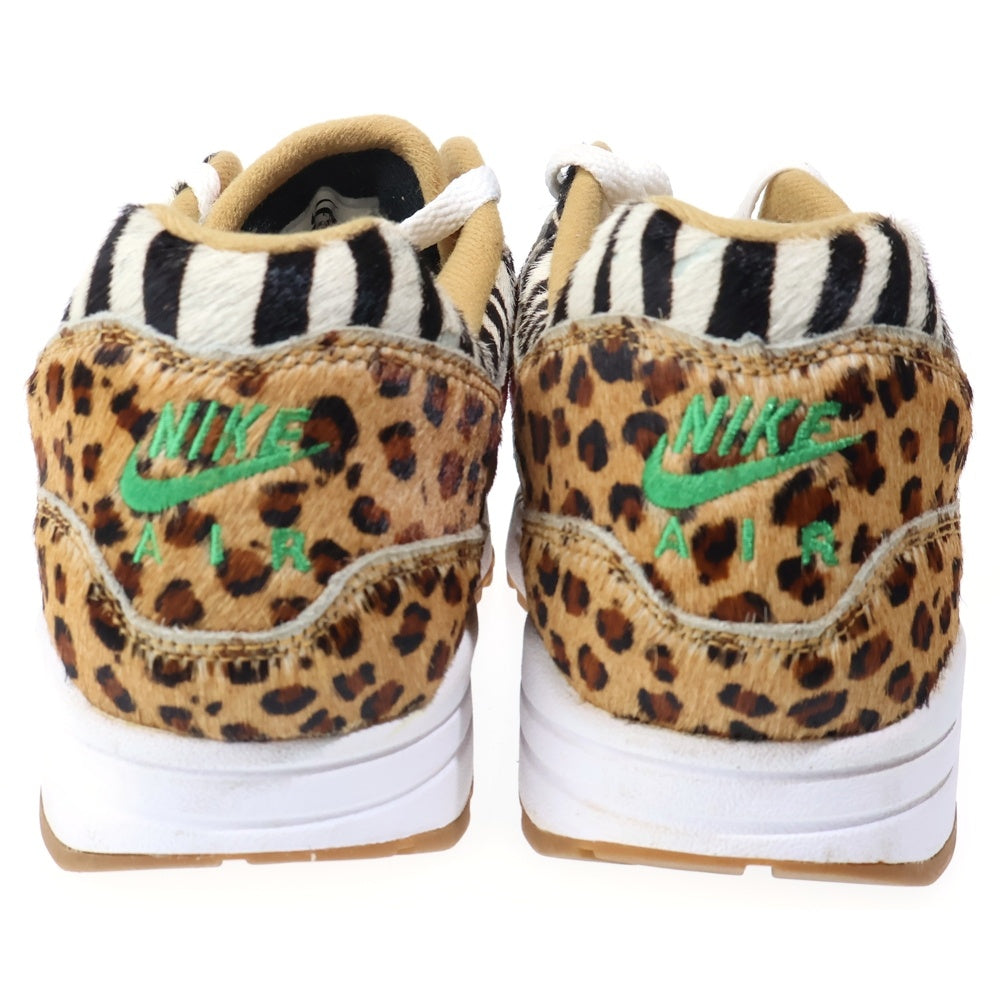 NIKE(ナイキ) ×atmos × AIR MAX 1 DLX Animal Pack/Safari アトモス エアマックス1 アニマルパック/サファリ ローカットスニーカー シューズ ブラウン US10/28cm AQ0928-700