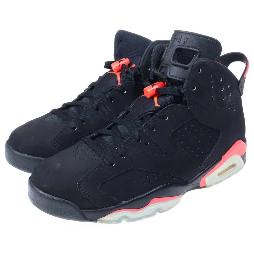 NIKE(ナイキ) 【観賞用 2014年製】AIR JORDAN 6 RETRO INFRARED BLACK エアジョーダン6 レトロ インフラレッドブラック ハイカットスニーカー ブラック/レッド US10/28cm 384664-023
