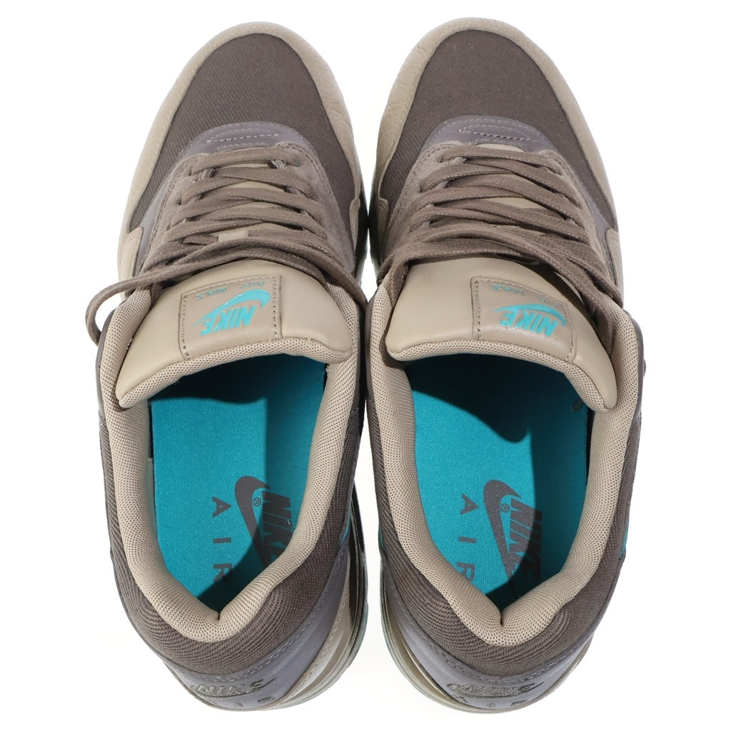 NIKE(ナイキ) AIR MAX 1 PREMIUM RIDGEROCK エアマックスプレミアム ローカットスニーカー シューズ ブラウン US10/28cm 875844-200