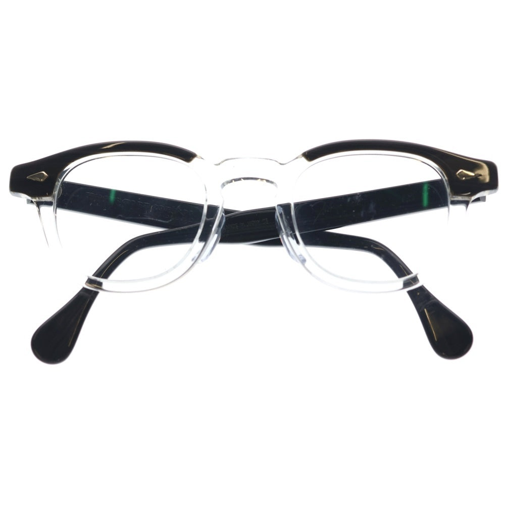 JULIUS TART OPTICAL(ジュリアス タートオプティカル) AR BLACK WOOD CLEAR エーアール ウェリントン サングラス バイカラー 眼鏡 ブラック/クリア