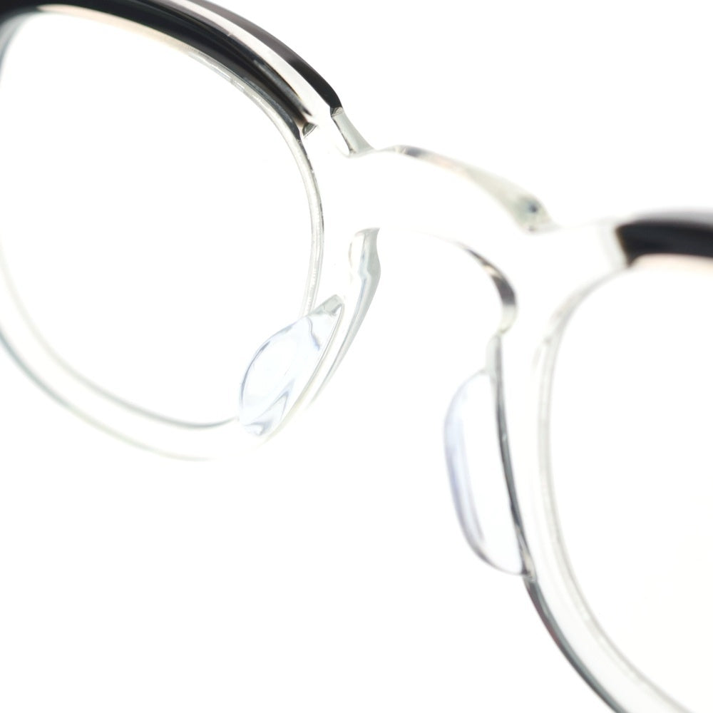 JULIUS TART OPTICAL(ジュリアス タートオプティカル) AR BLACK WOOD CLEAR エーアール ウェリントン サングラス バイカラー 眼鏡 ブラック/クリア