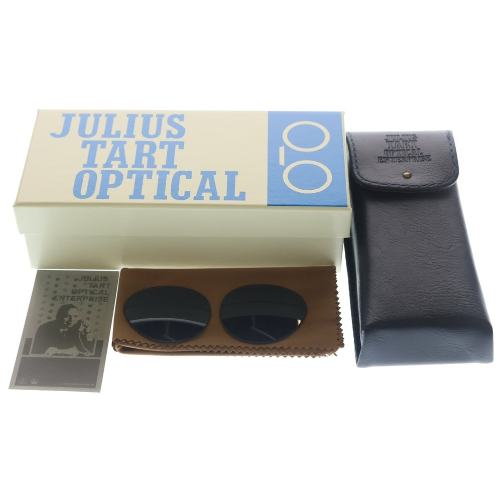 JULIUS TART OPTICAL(ジュリアス タートオプティカル) AR BLACK WOOD CLEAR エーアール ウェリントン サングラス バイカラー 眼鏡 ブラック/クリア