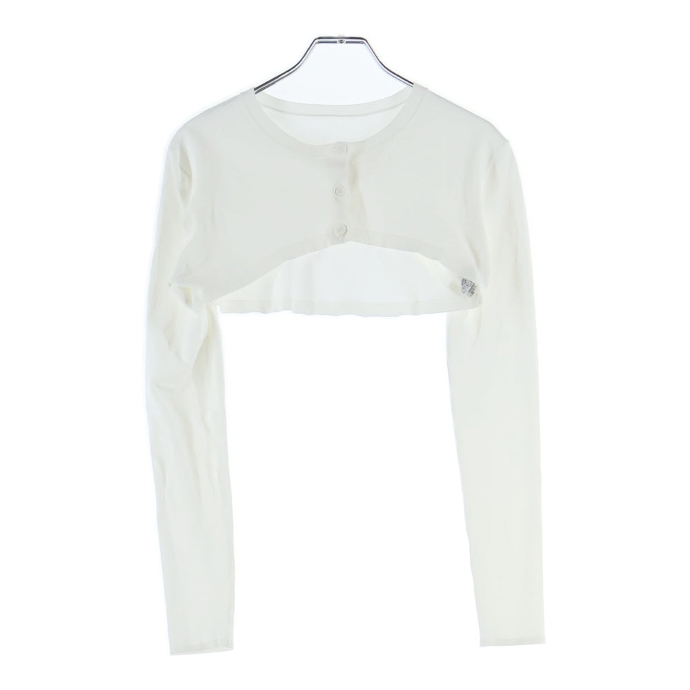 NO BRAND(ノーブランド) BIOTOP(ビオトープ)×yo(ヨー) ニットタイニーカーディガン レディース ホワイト EEK04010