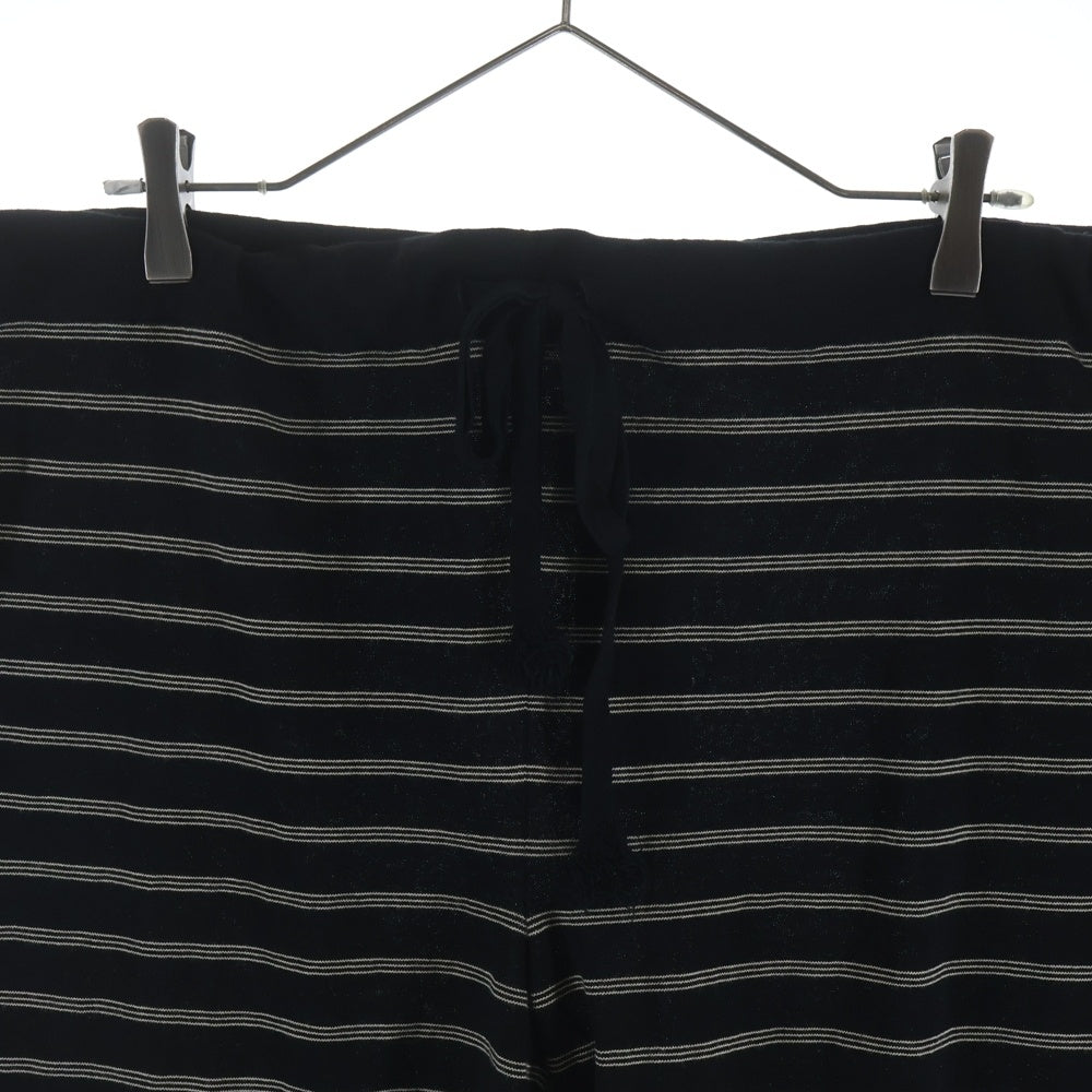 Maison Margiela メゾンマルジェラ 25SS ボーダー ハーフ ショーツ ショート パンツ ブラック S50MU0075 M13093 Maison Margiela(メゾンマルジェラ) 25SS ボーダー ハーフ ショーツ