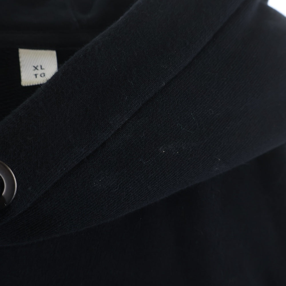 BURBERRY(バーバリー) Winton Globe Hoodie グローブ グラフィック刺繍 スウェット プルオーバーパーカー ブラック 8037083