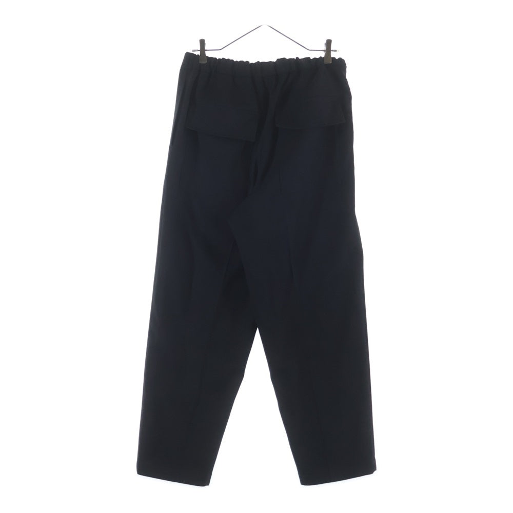 JIL SANDER(ジルサンダー) ポリエステルギャバジン テーパード イージーパンツ ブラック J21KA0012 J70001