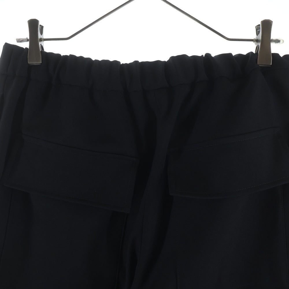 JIL SANDER(ジルサンダー) ポリエステルギャバジン テーパード イージーパンツ ブラック J21KA0012 J70001