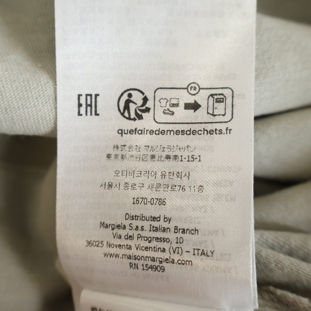 Maison Margiela(メゾンマルジェラ) 24SS ナンバリングロゴクルーネック半袖Tシャツカットソーグレー S50GC0716 S24567