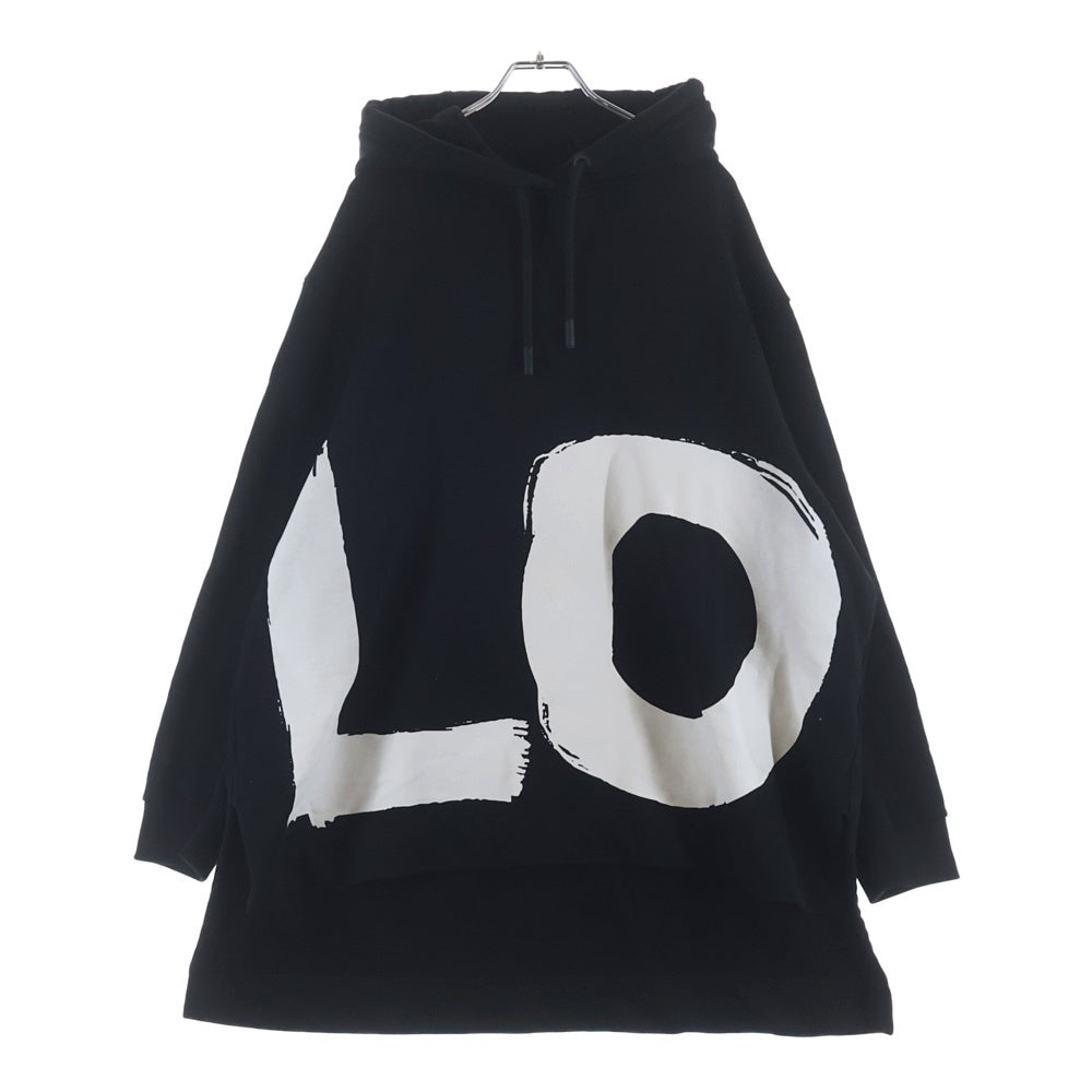 BURBERRY(バーバリー) Love Print Oversized Hoodie ラブプリント オーバーサイズ スウェット プルオーバーパーカー ブラック 8037670