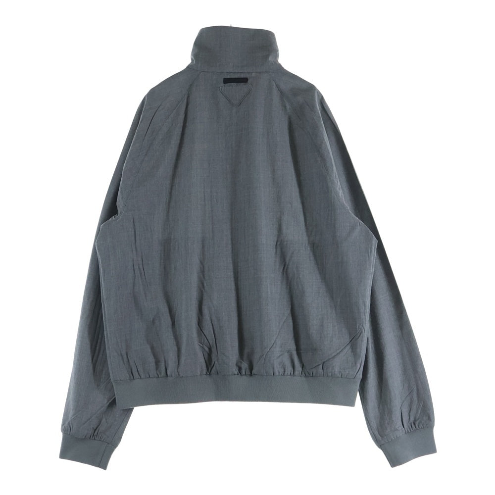 PRADA(プラダ) 25SS ジップアップ ウール トラックジャケット グレー SGC874