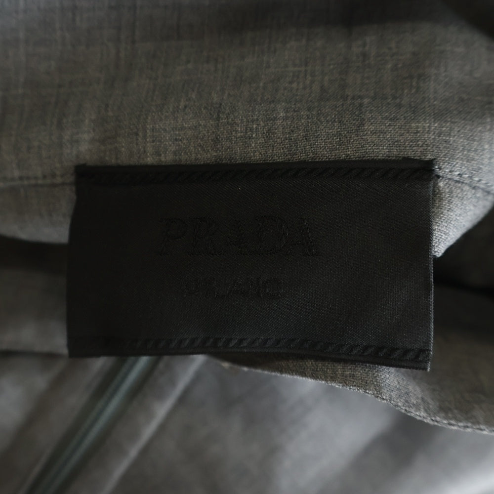 PRADA(プラダ) 25SS ジップアップ ウール トラックジャケット グレー SGC874