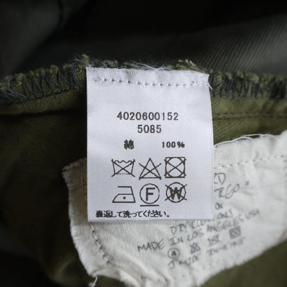 GREG LAUREN(グレッグローレン) 24AW BEDFORD MULTI CARGO PANT ベッドフォード マルチ カーゴ ロングパンツ カーキ 4020600152