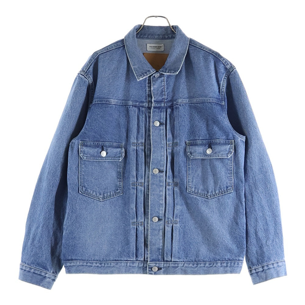RON HERMAN(ロンハーマン) 2nd Denim Jacket セカンドタイプ リサイクルコットン ユーズド デニム トラッカージャケット インディゴ 4120400018