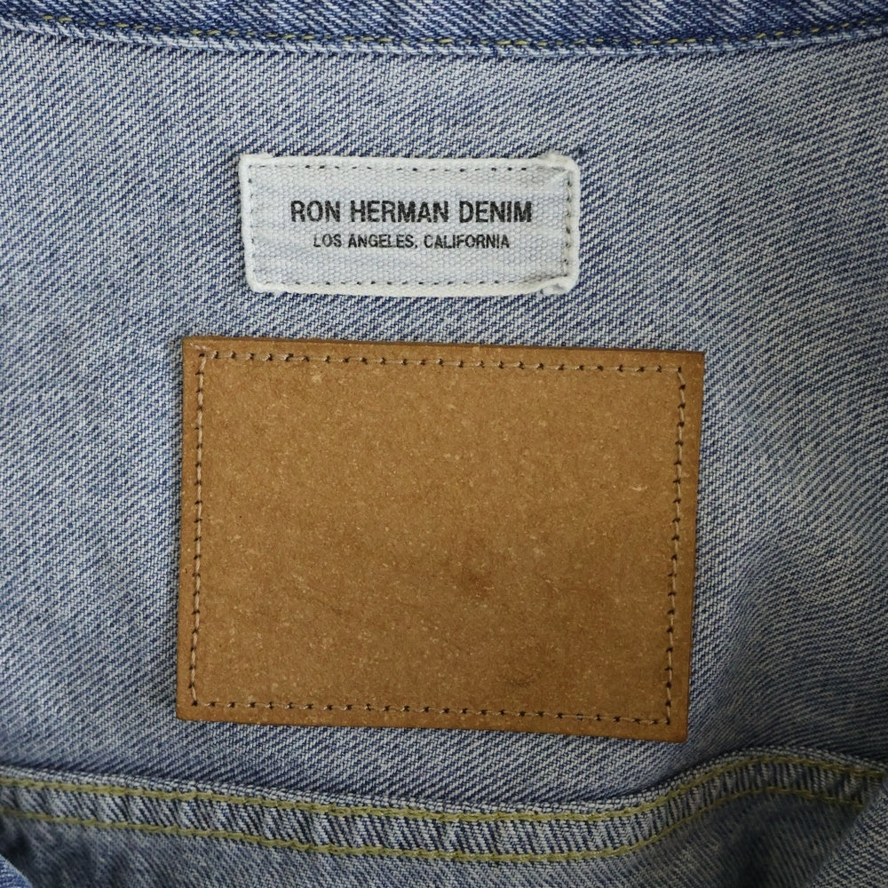 RON HERMAN(ロンハーマン) 2nd Denim Jacket セカンドタイプ リサイクルコットン ユーズド デニム トラッカージャケット インディゴ 4120400018